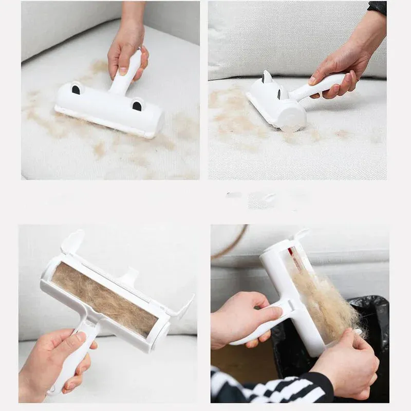 ANGBAO Dual-Action Pet Hair Remover Roller for Furniture and Clothing
