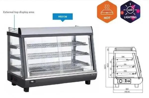 Blizzard Countertop Heated Merchandiser HSS136