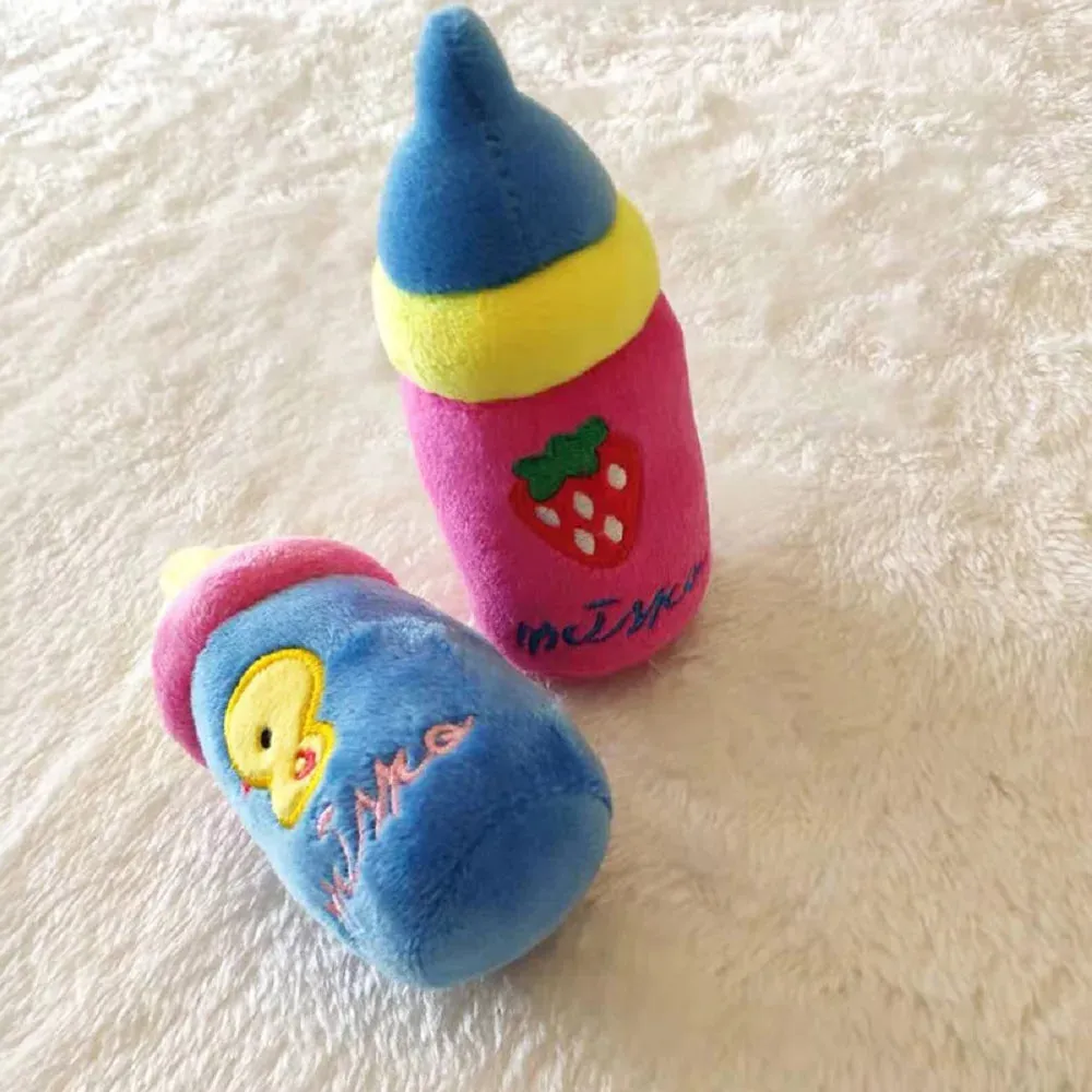 Bottle Plush Squeaky Toys