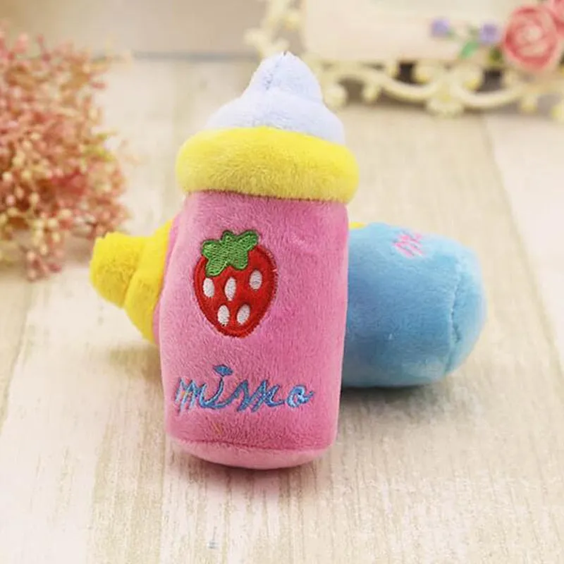 Bottle Plush Squeaky Toys