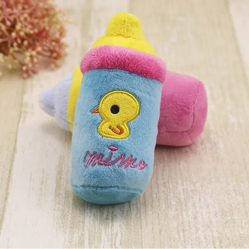 Bottle Plush Squeaky Toys