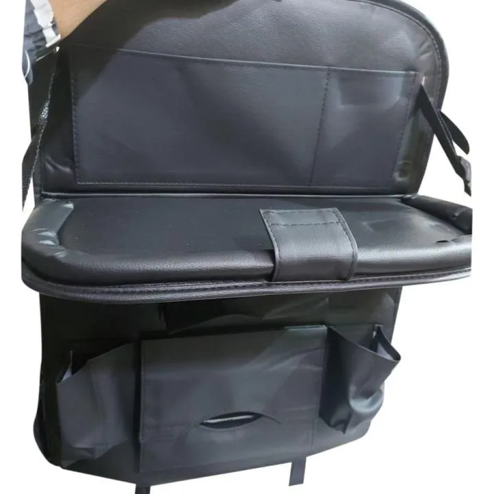 Car Seat Storage With Tray Pu Leather S3661698
