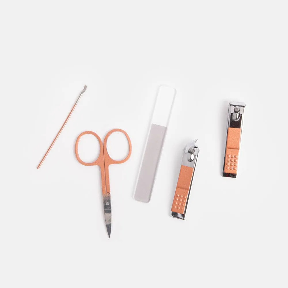 CAROLINE GARDNER I Pink Hearts Manicure Set