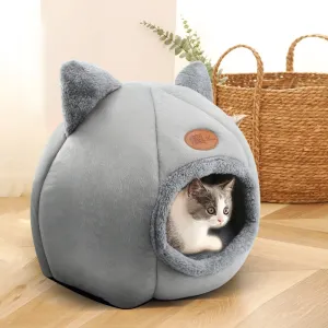 Cat Ears Comfy Deep Sleep Cat Bed Cat Cave