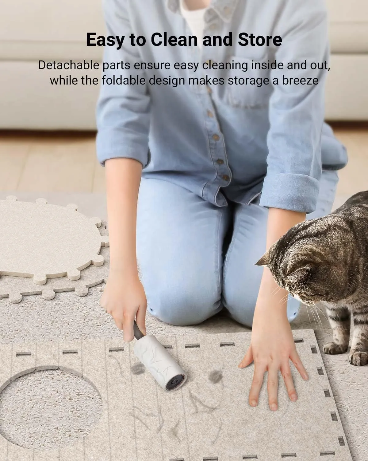 Cat House For Indoor Cats Cat Bed Cave For Multiple Scratch