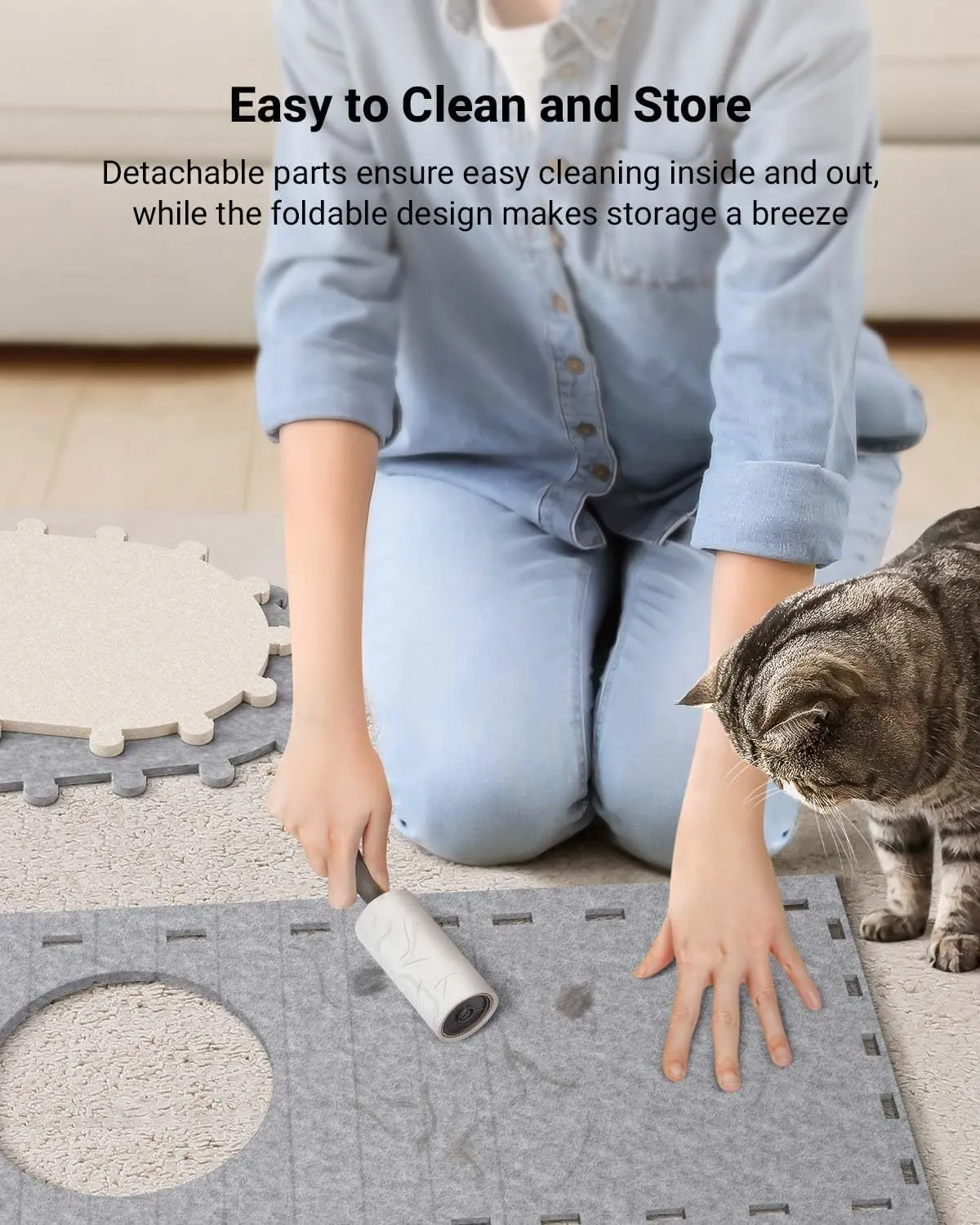 Cat House For Indoor Cats Cat Bed Cave For Multiple Scratch