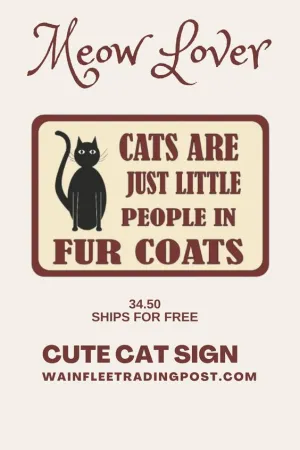Cats Are Just Little People With Fur Coats