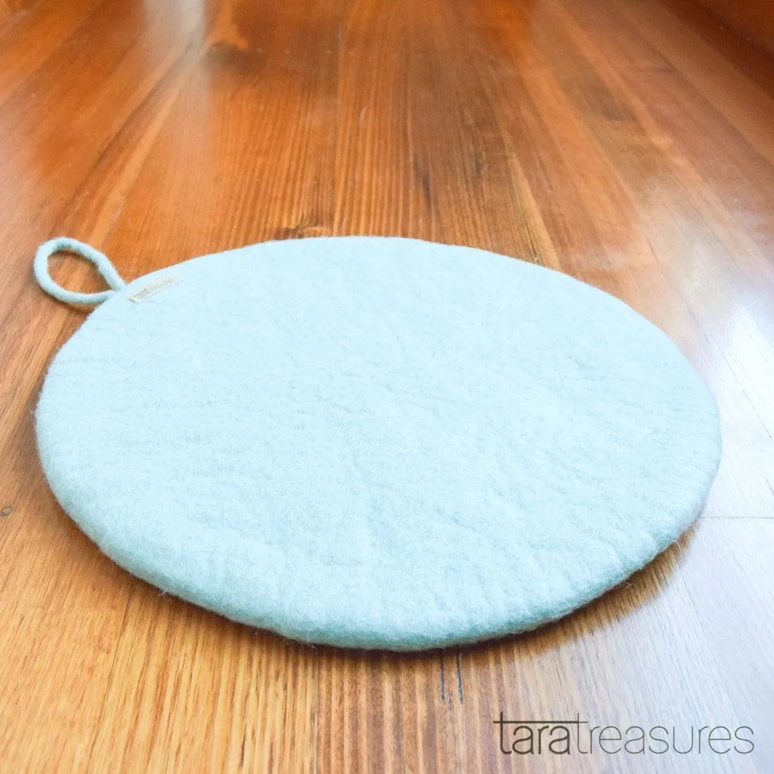 Felt and Jute Cat Scratcher - Mint Blue