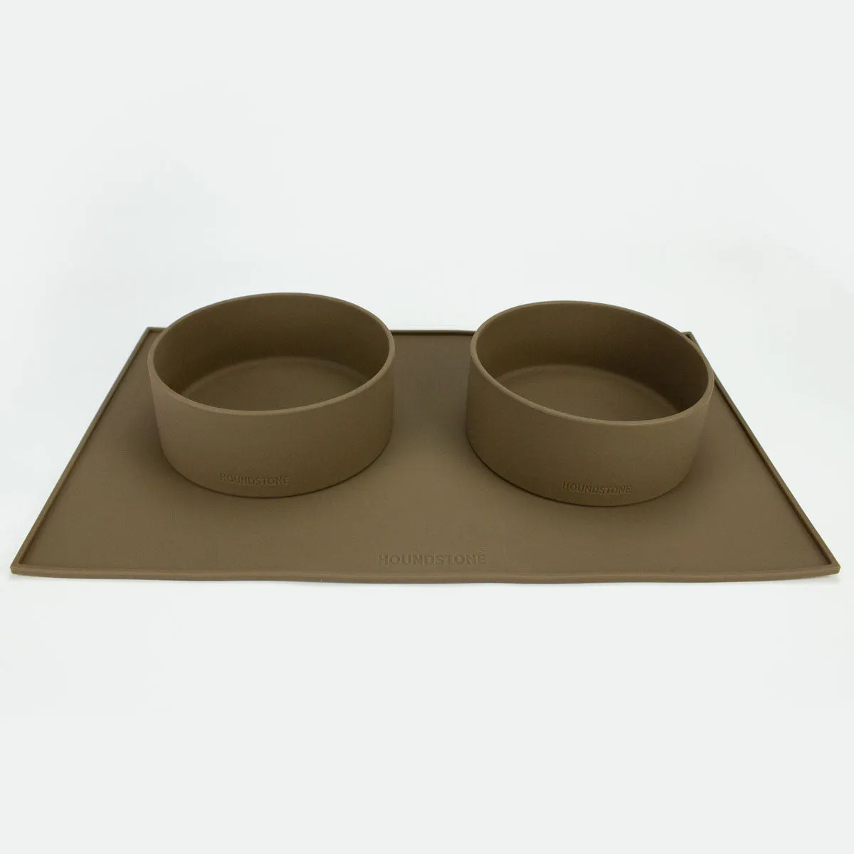 Food Grade Silicone Dog Bowl - Olive, 4.5 Cups Volume, Dishwasher Safe, Non-Slip