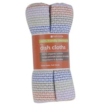 Full Circle Tidy Dish Cloths (3) - Multi Coloured