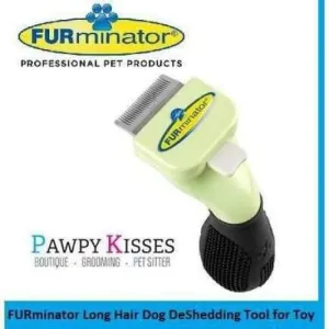 FURminator Long Hair Dog DeShedding Tool for Toy Dogs