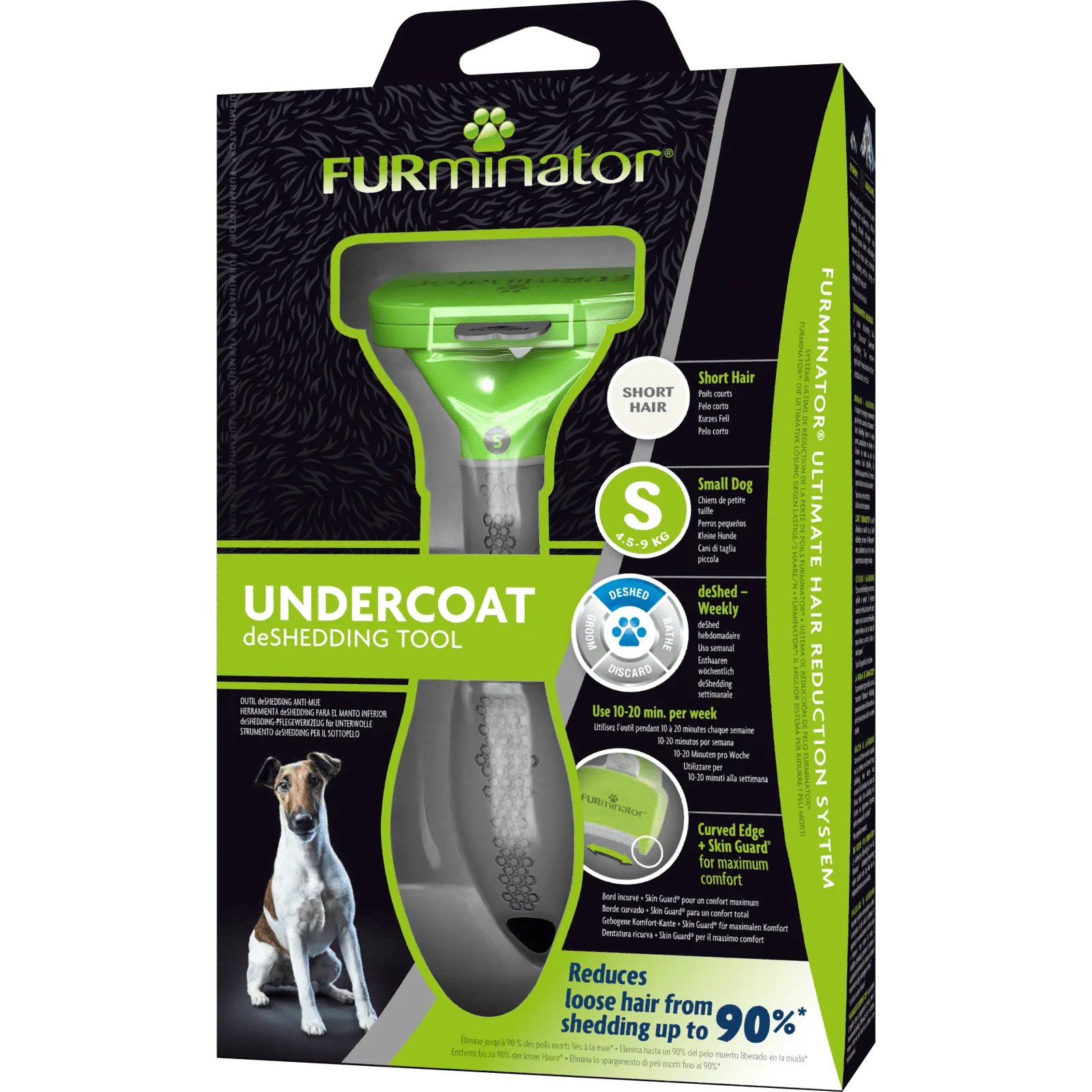 FURminator Short Hair deShedding Tool for Dogs