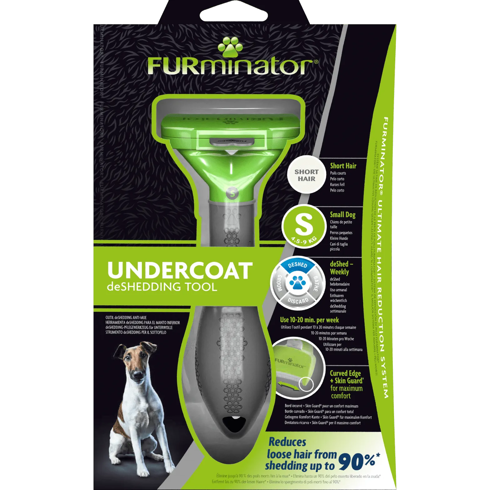 FURminator Short Hair deShedding Tool for Dogs