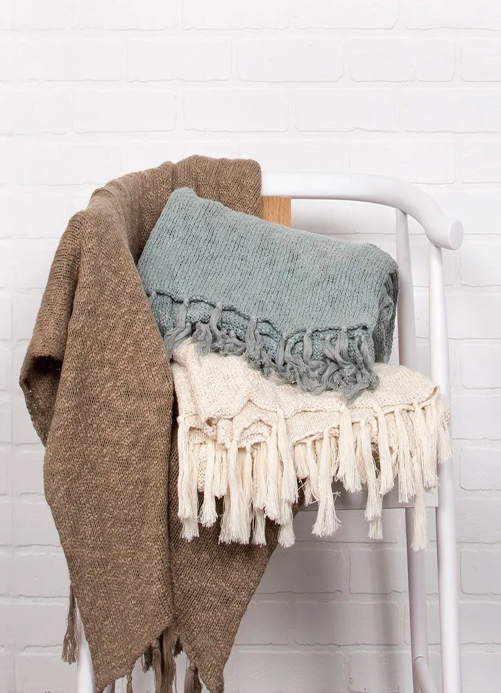 Gem Lead Gray Throw