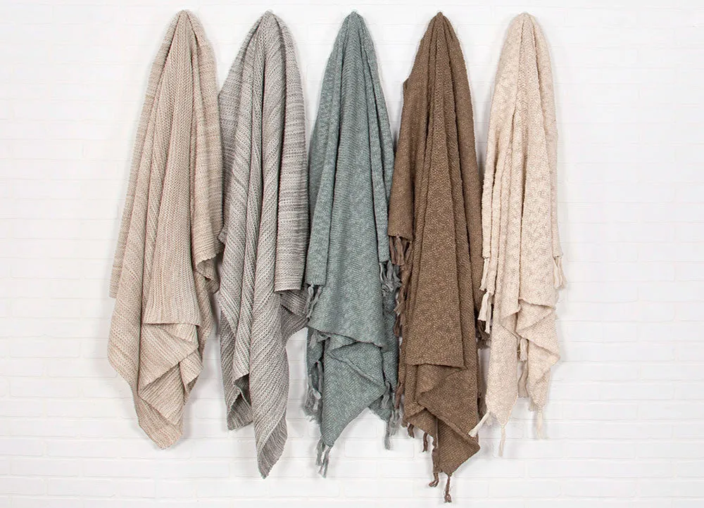 Gem Lead Gray Throw
