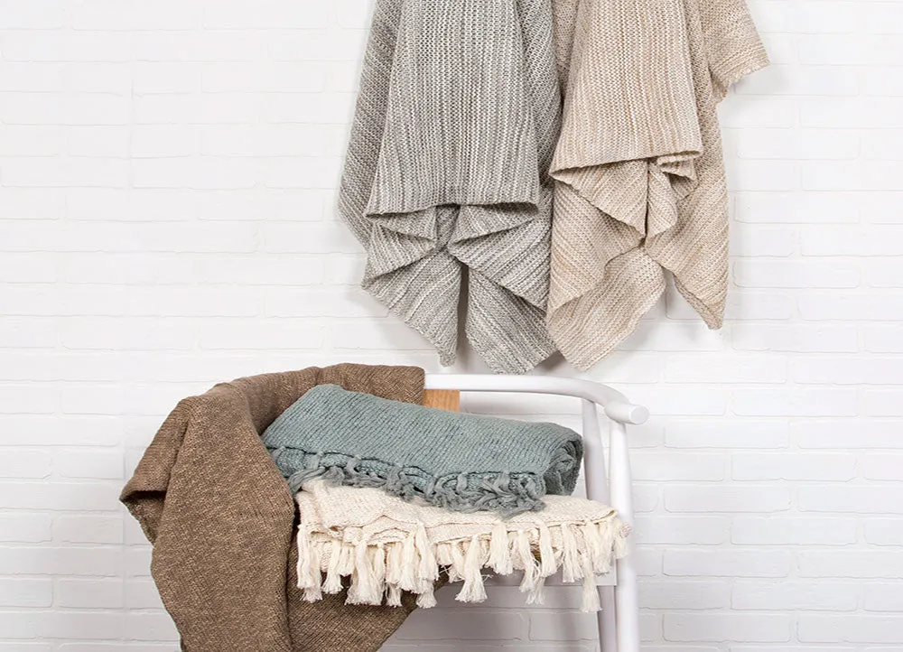 Gem Lead Gray Throw