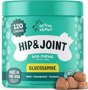 Glucosamine for Dogs Soft Chews 120 ct - Hip and Joint Supplement for Dogs with Chondroitin, Turmeric & MSM - Dog Joint Supplement   Vitamin E for Small, Large Breed & Senior Dogs Mobility Support in Pakistan