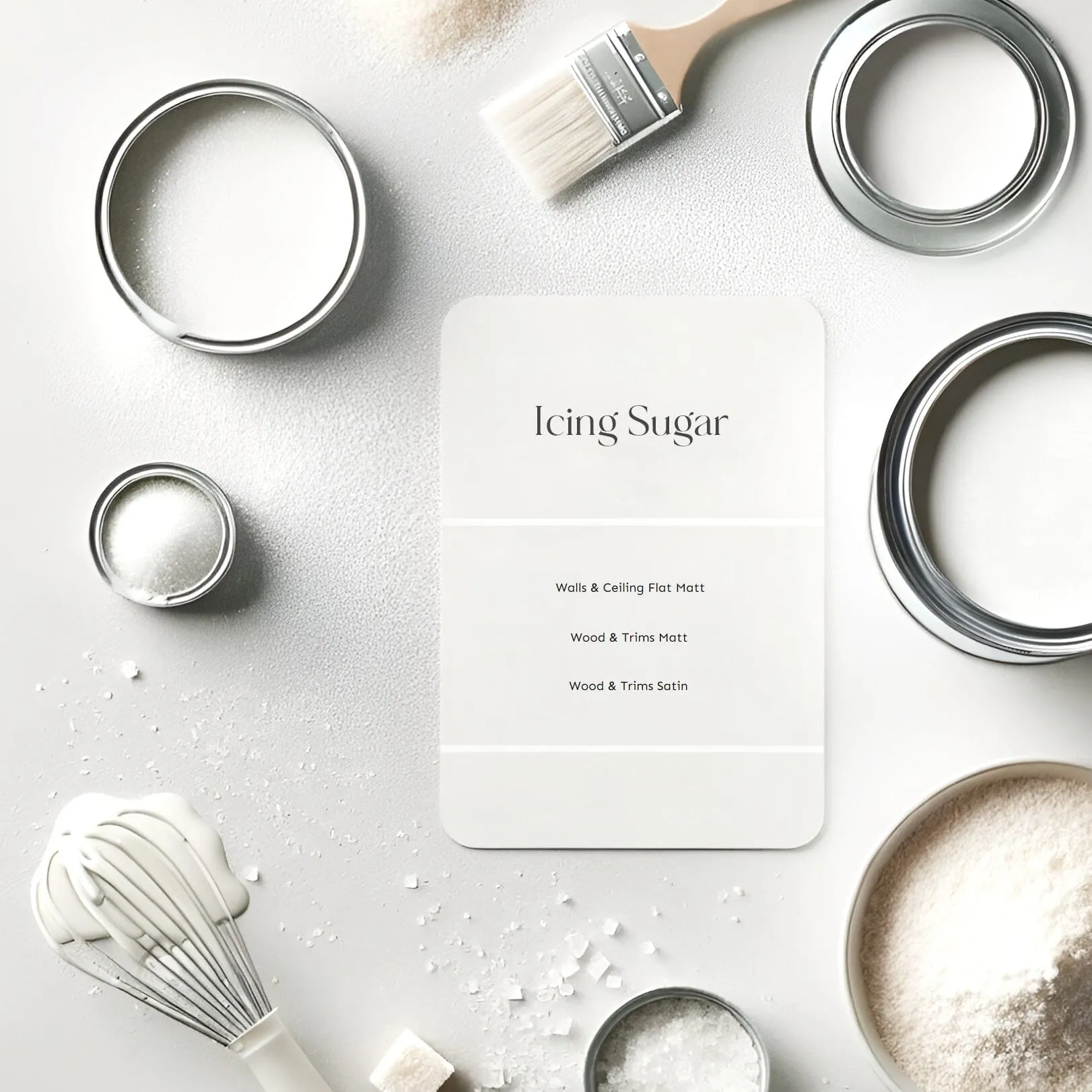 Icing Sugar White Matt Wood & Trim Paint - 750ml