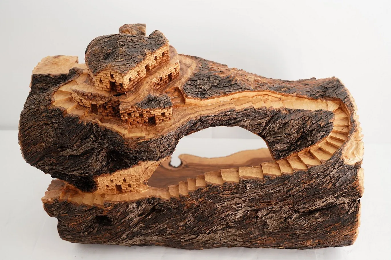 Large Olive Wood Nativity Cave 118