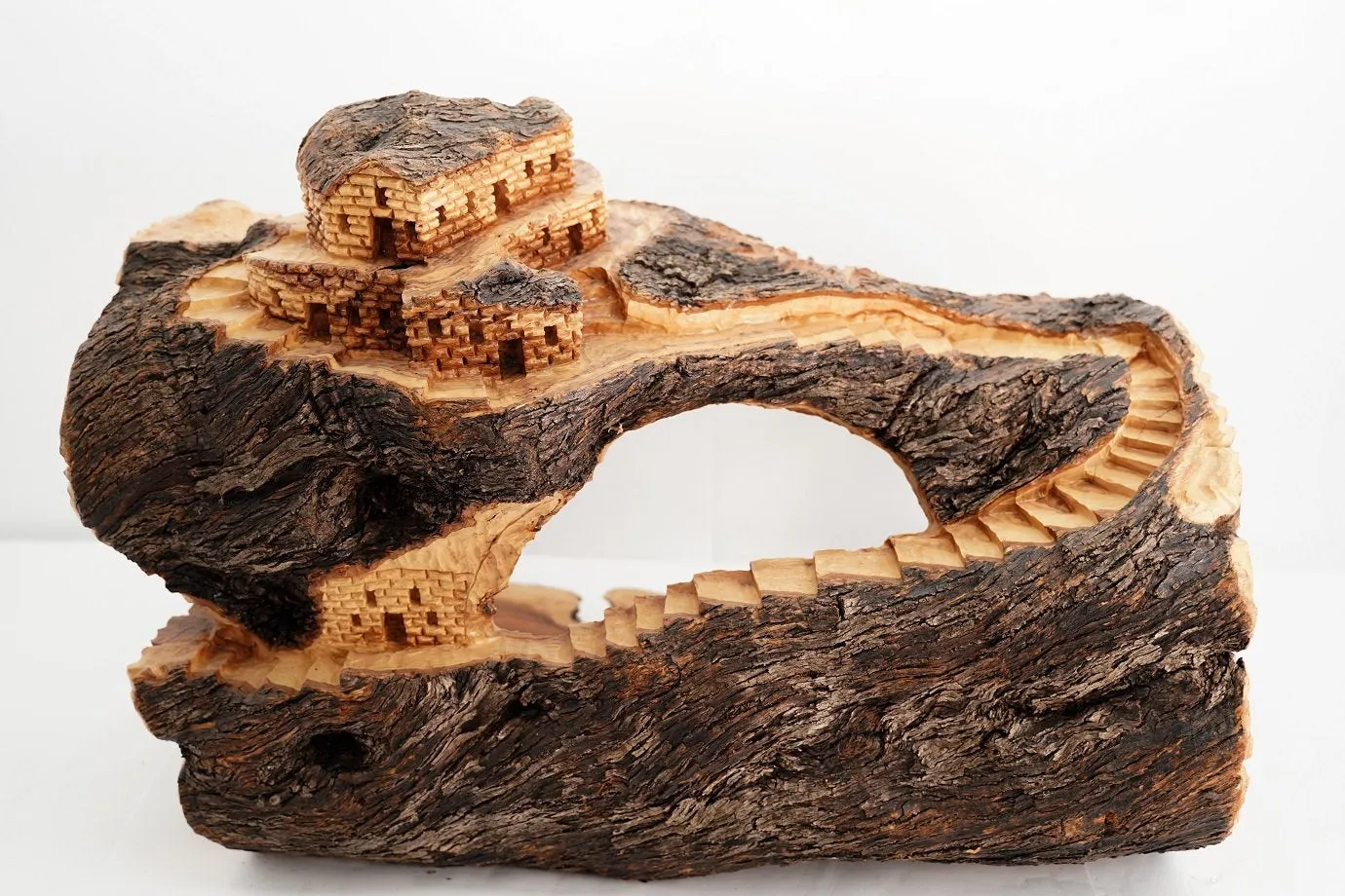 Large Olive Wood Nativity Cave 118