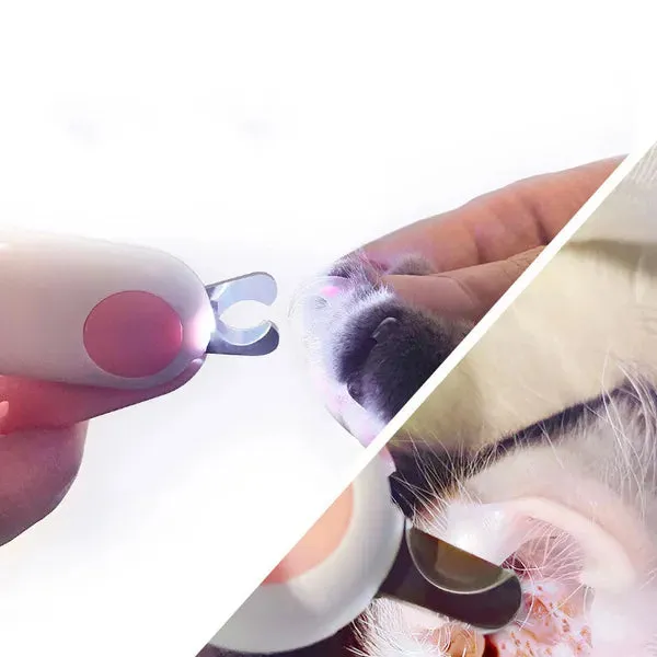 LED Illuminating Mini Dog/Cat Nail Trimmer- Lights up Wick in Nail !