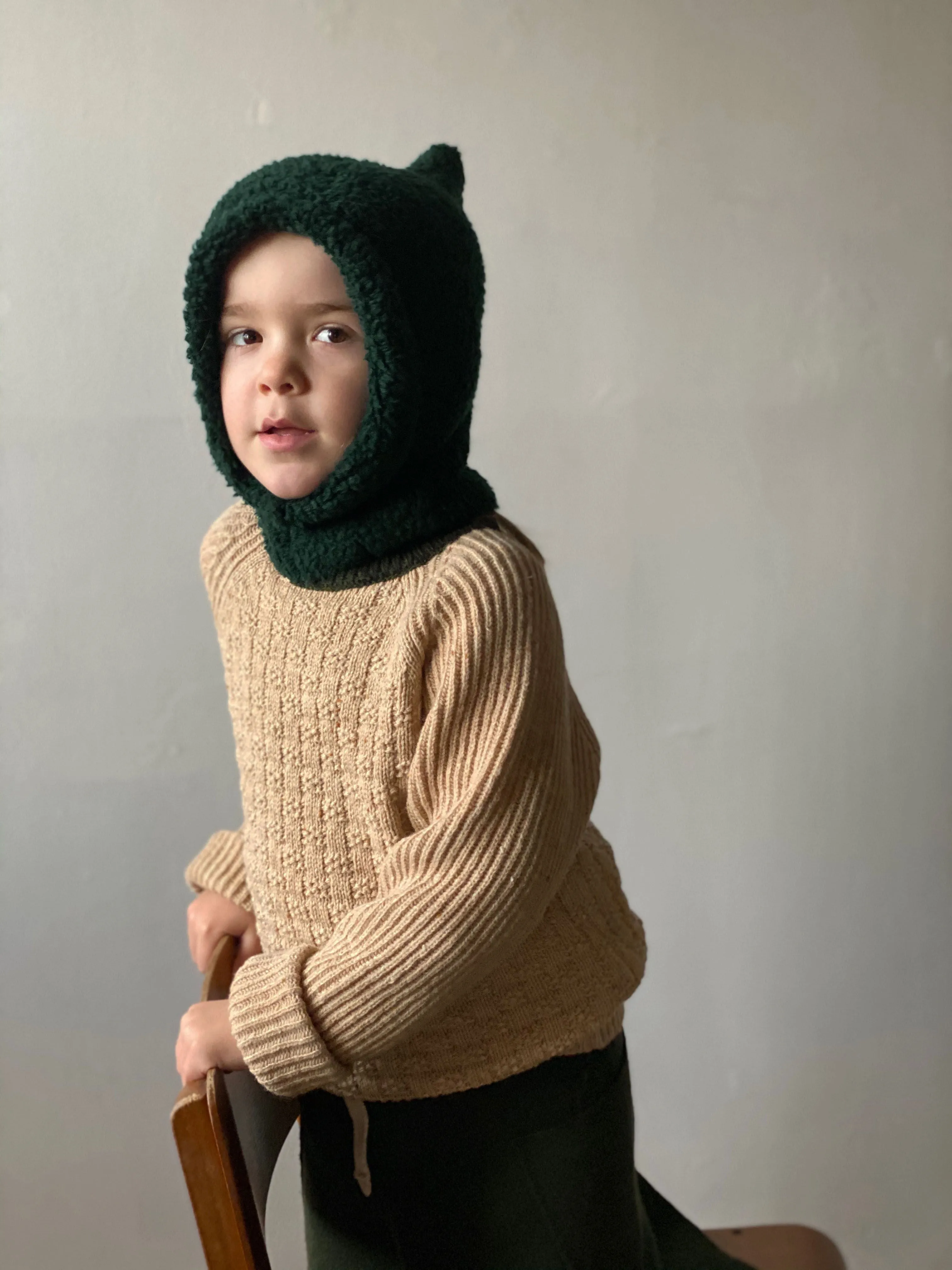 Mabli Takenoko Pullover - Vintage Cream / Juniper