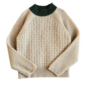 Mabli Takenoko Pullover - Vintage Cream / Juniper