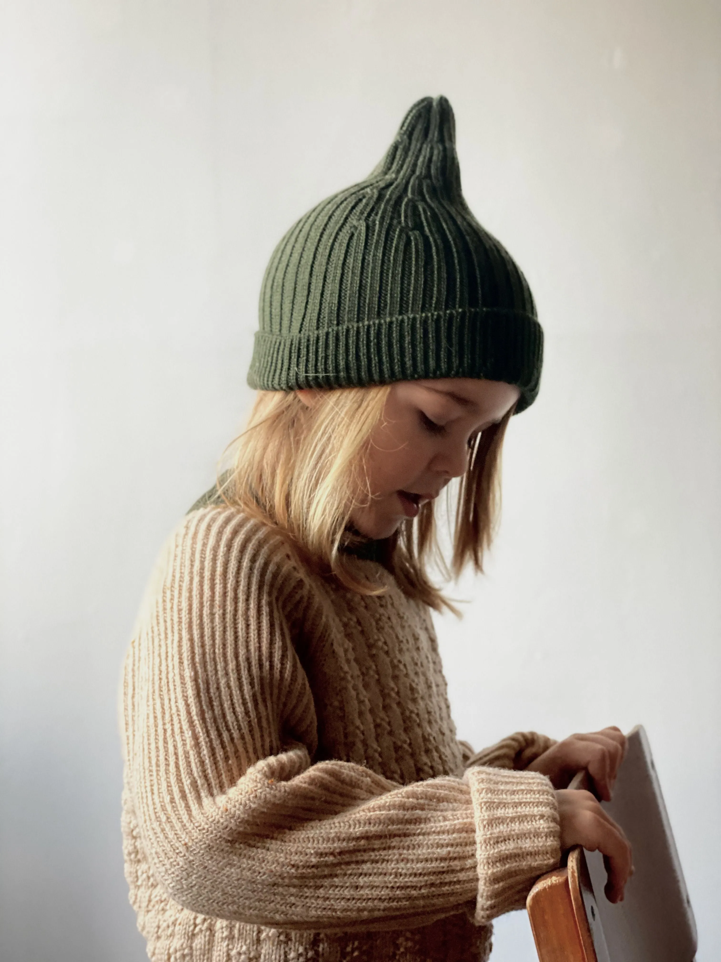 Mabli Takenoko Pullover - Vintage Cream / Juniper