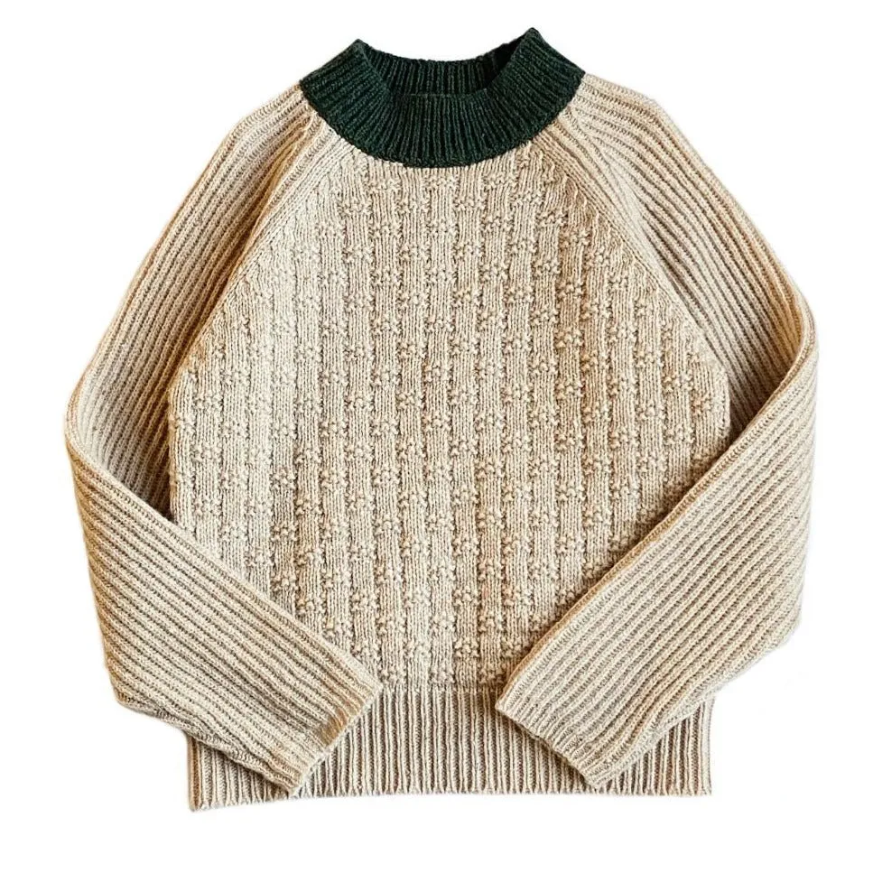Mabli Takenoko Pullover - Vintage Cream / Juniper