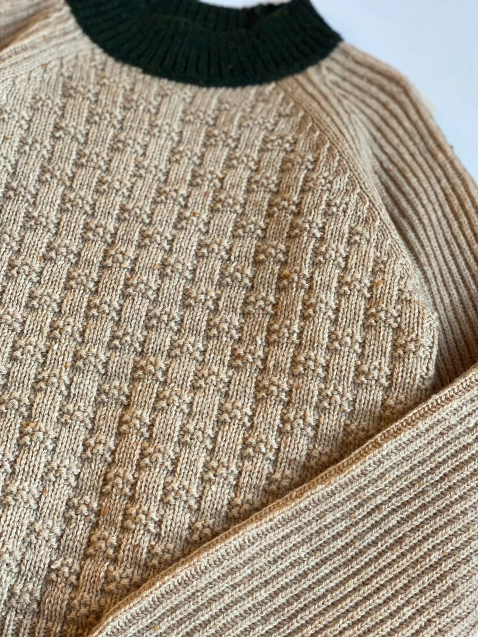 Mabli Takenoko Pullover - Vintage Cream / Juniper
