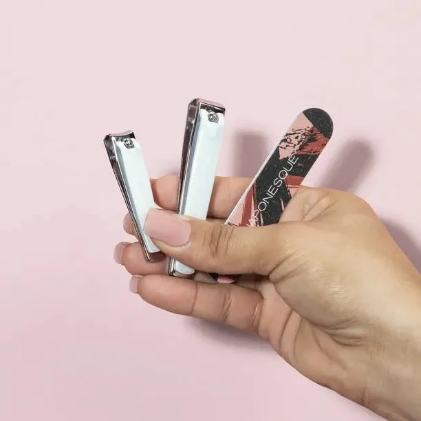 Natural Shimmer Nail Clipper   Salon Board Set