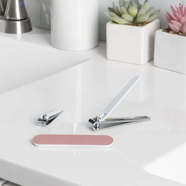 Natural Shimmer Nail Clipper   Salon Board Set
