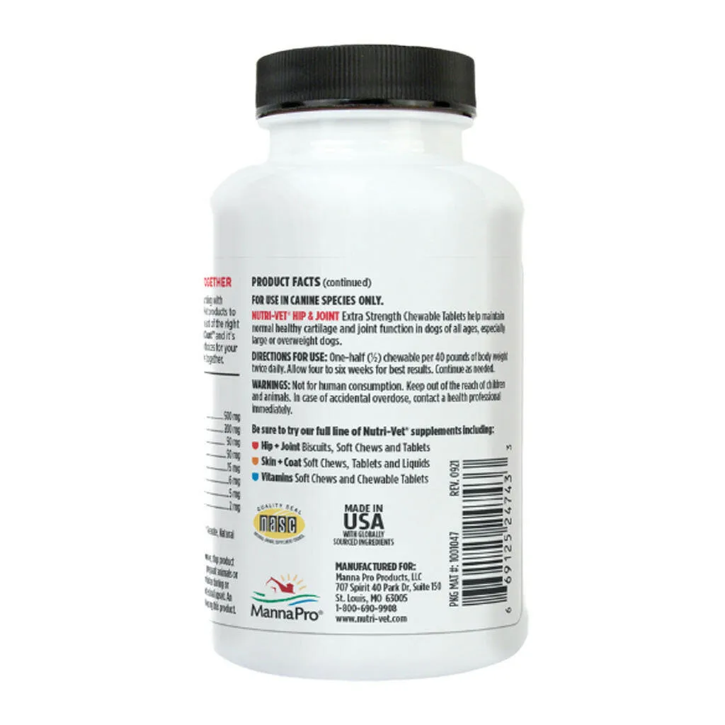 Nutri-Vet Hip & Joint Chewable Dog Supplements