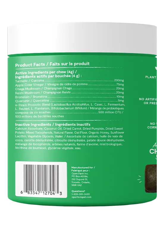 OPEN FARM SUPPLEMENT CHEWS