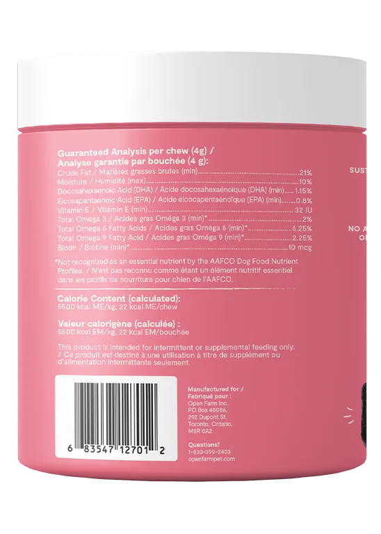 OPEN FARM SUPPLEMENT CHEWS