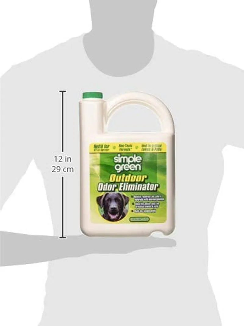 Outdoor Odor Eliminator for Pets, Dogs, 1 Gallon Refill - Ideal for Artificial Lawns & Patio, Milky White