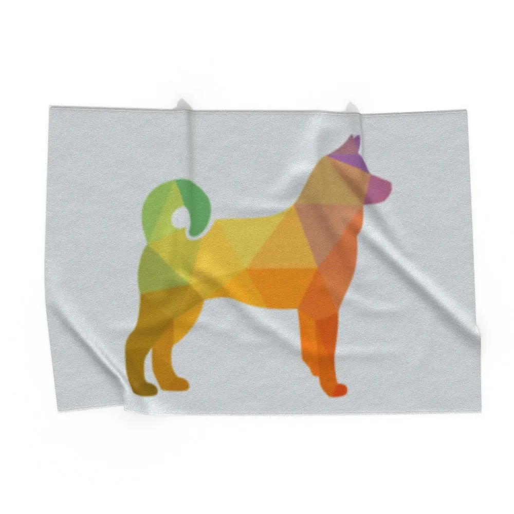 Pet Blanket Throw - Geometric Dog