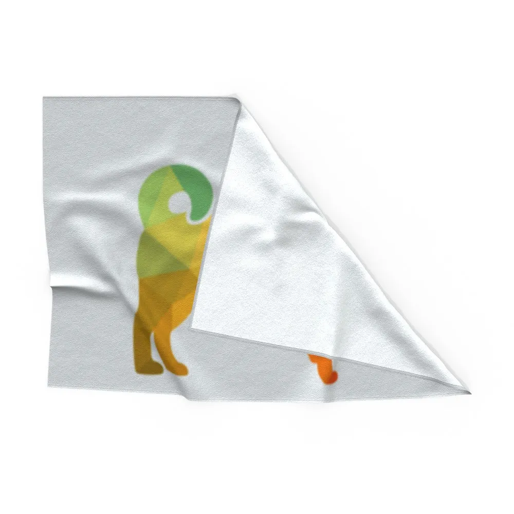 Pet Blanket Throw - Geometric Dog