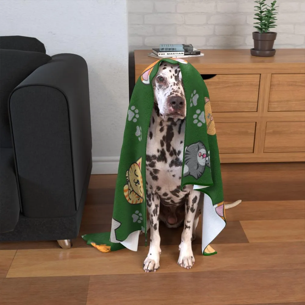 Pet Blanket Throw Soft Fleece Lightweight Washable Dog Cat Warm 38  Designs