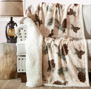 Pinecone Plush Throw