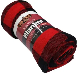 Plaid Coral Fleece Roll Blanket 50x60