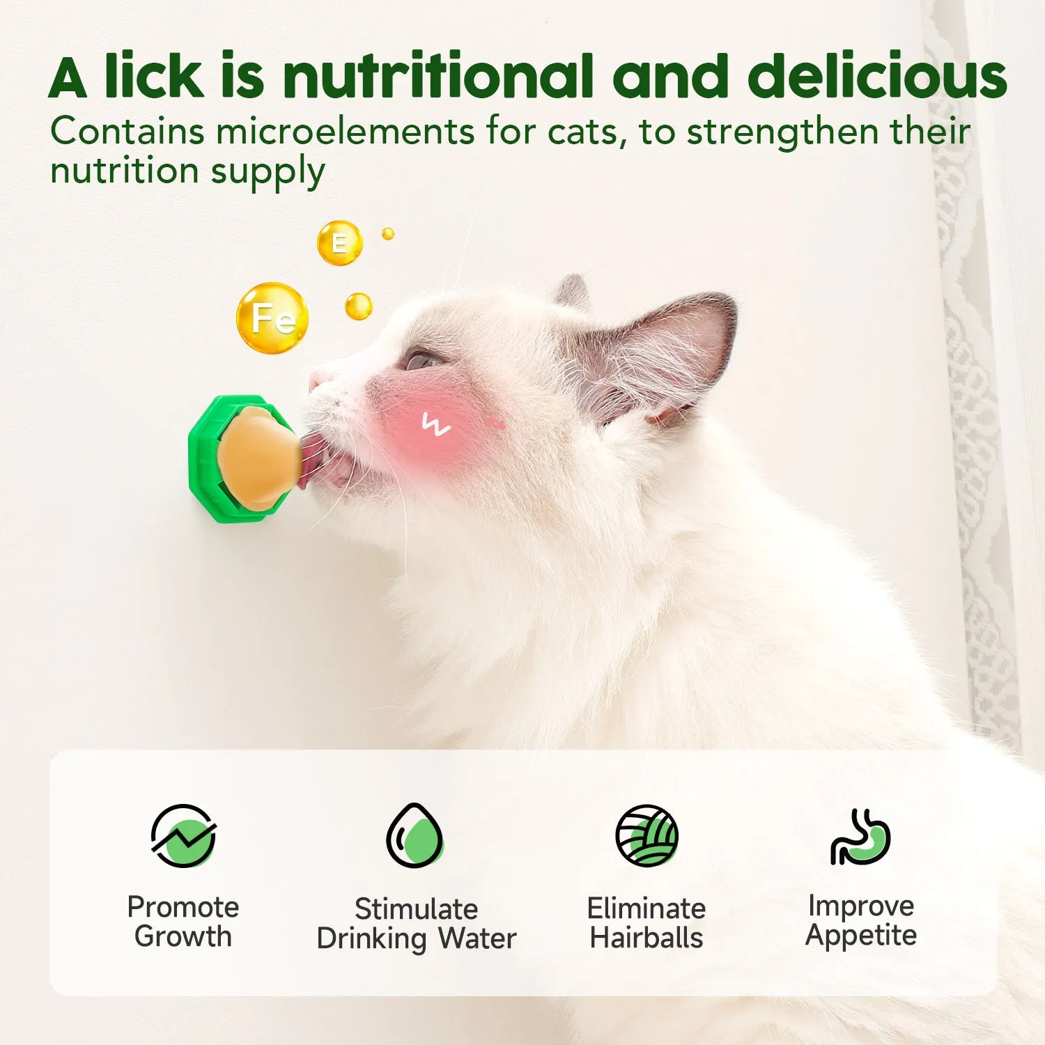 Potaroma 6 Pack Cat Energy Ball Toys, Catnip Lick Balls