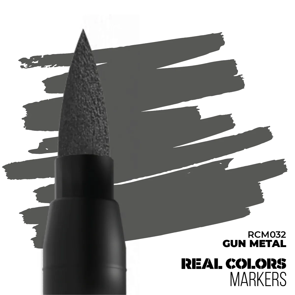 REAL COLORS ACRYLIC PAINT MARKER GUN METAL