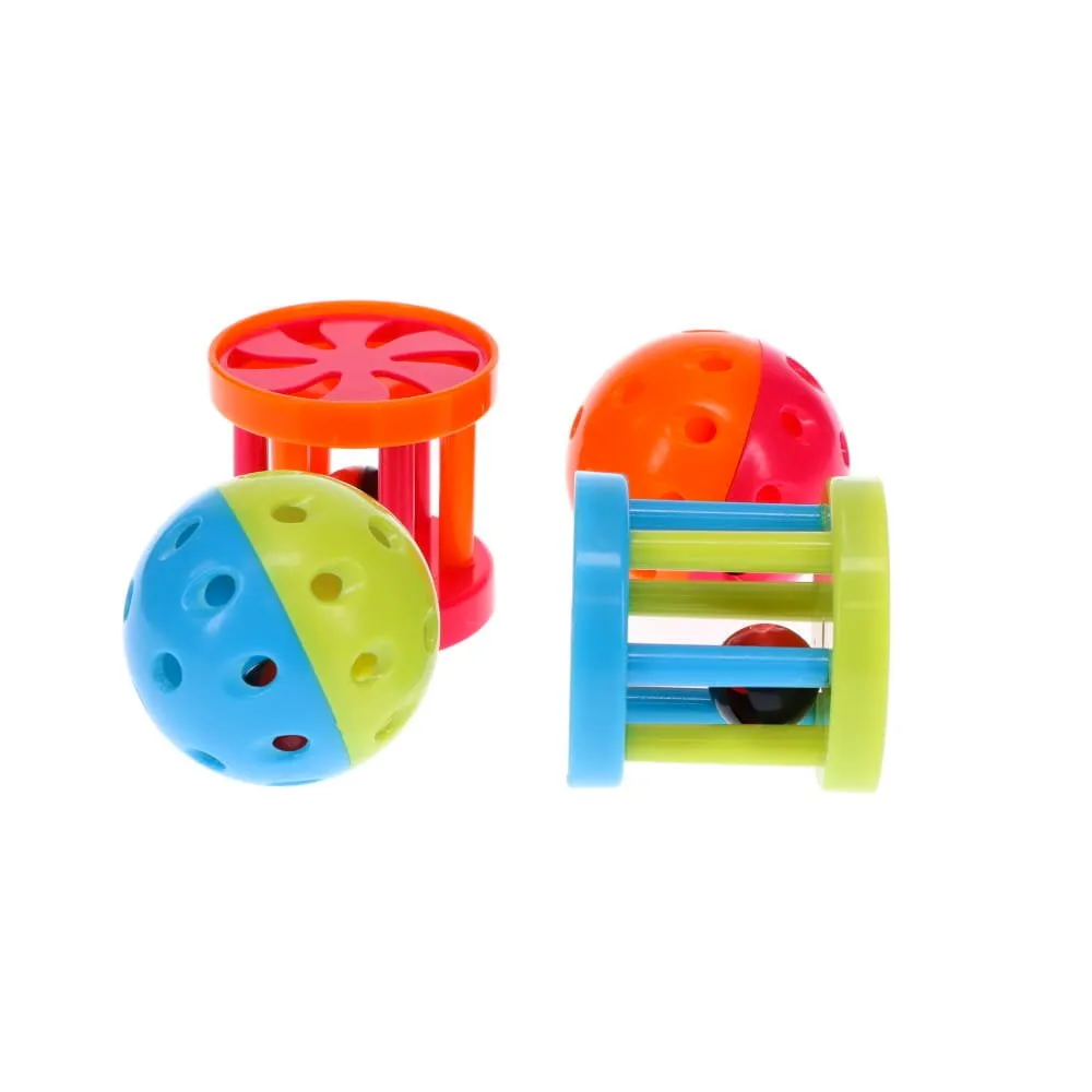 Scream Barrel & Ball Toy Pack for Cats/Birds - 4 Pack