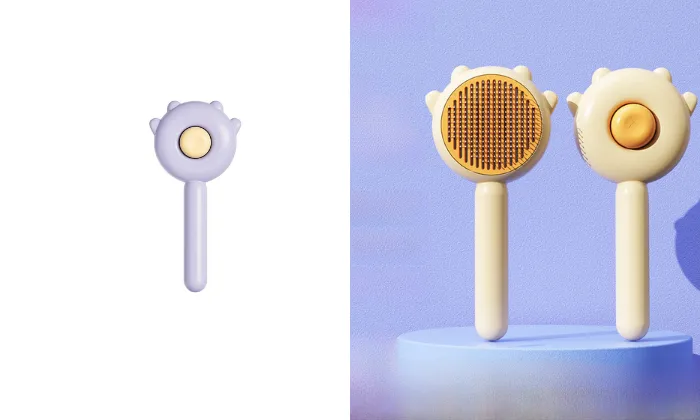Self-Cleaning Pet Grooming Comb