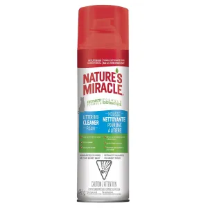 Spectrum Nature's Miracle Litter Box Cleaner Foam Aerosol 17.5 oz
