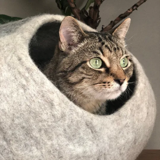 STONE HARBOR Wool Cat Cave | Cat Bed