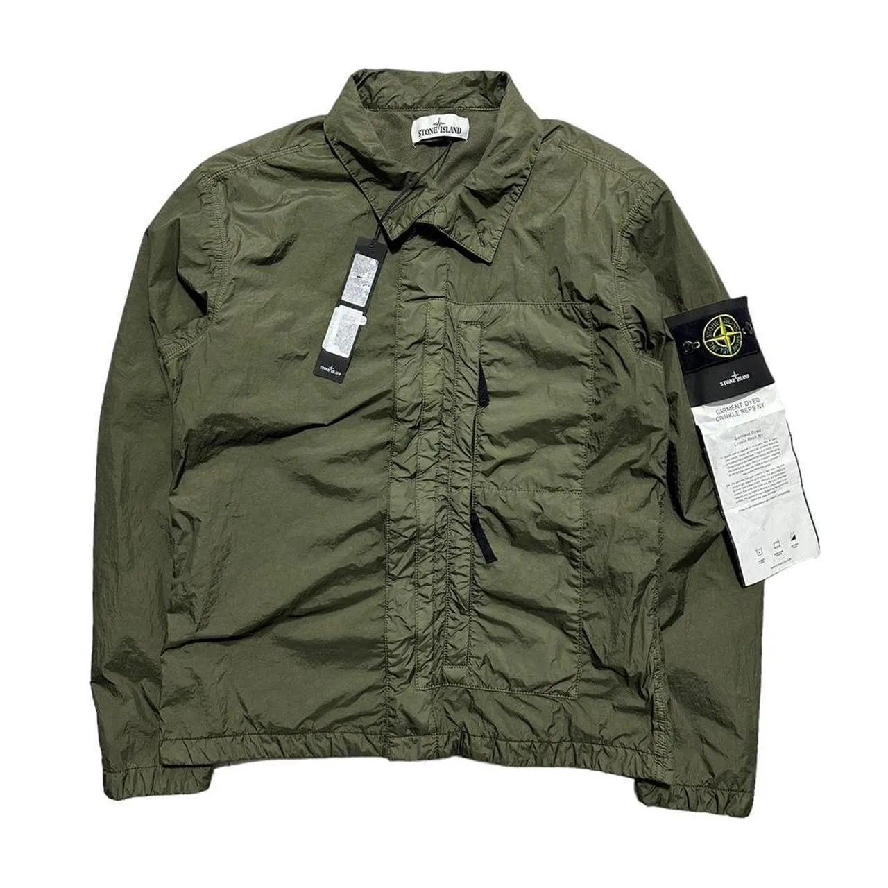 Stone Island Garment Dyed Crinkle Reps Overshirt