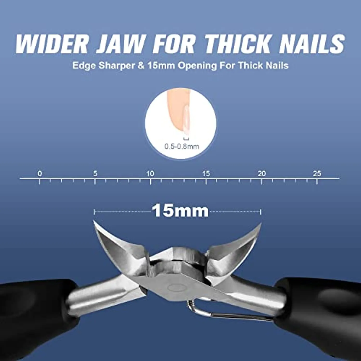 Toenail Clippers, High-grade Stainless Steel, Professionally Paronychia, Thick nails, Ingrown Nails, Suitable for Men, Women and Seniors