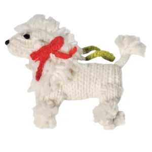 White Poodle Ornament by Chilly Dog